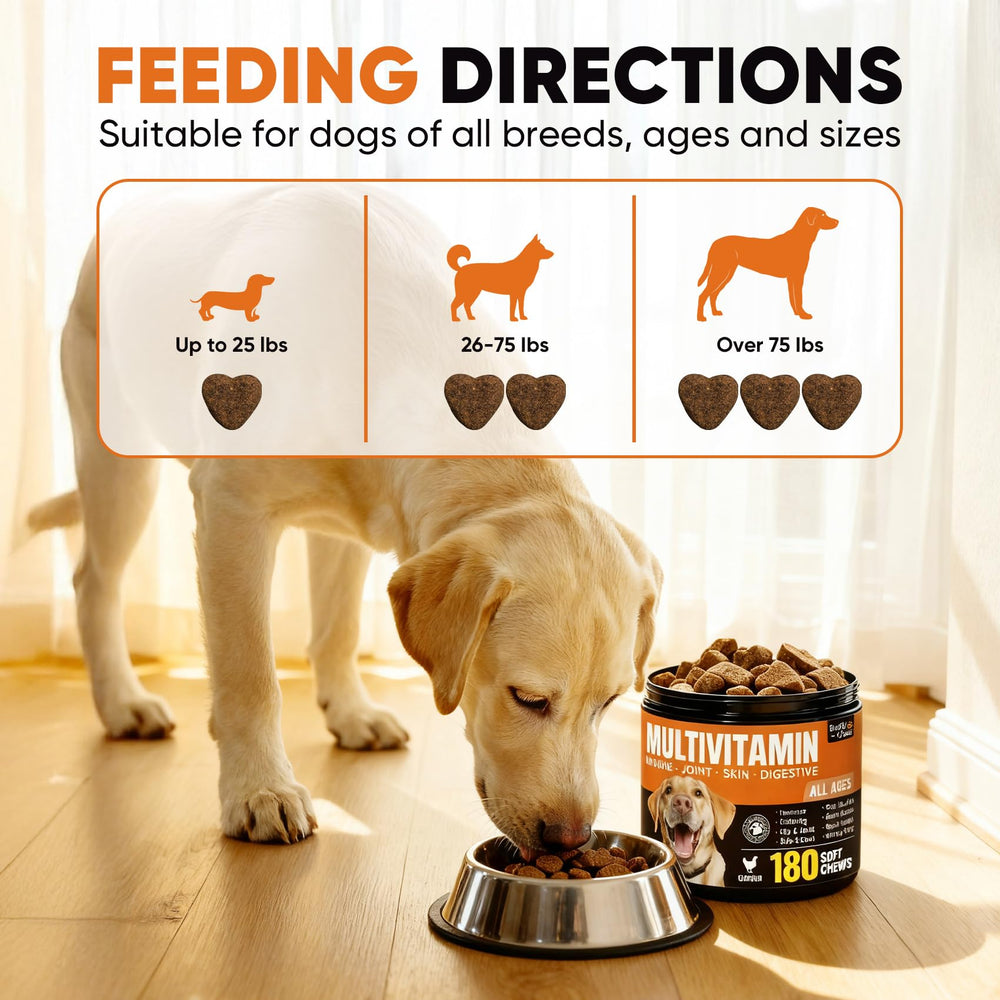 BuddyCheer travel-pack chews on-the-go image suggests convenient, mess-free daily supplement.