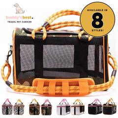 Buddy's Best three-sided ventilated mesh ensures airflow for pet comfort