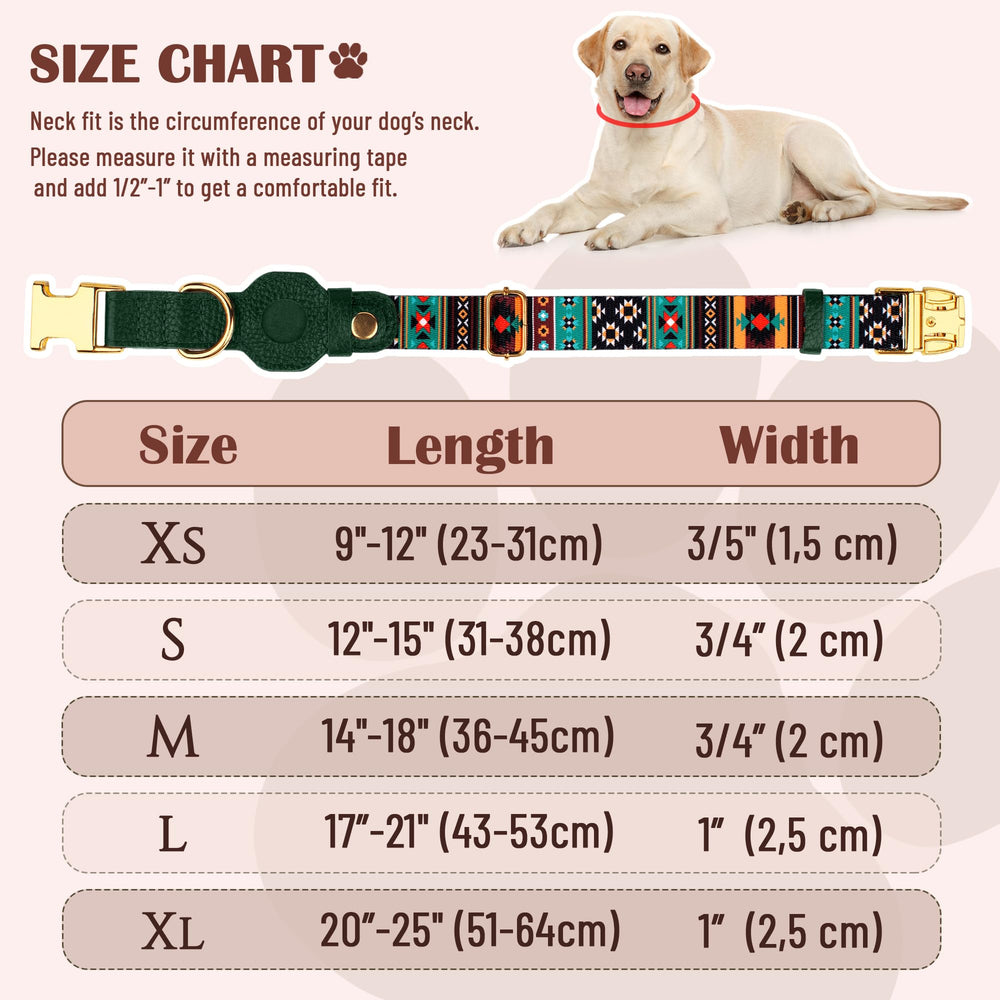 Budkas adjustable-dog-collar-xs-xl provides secure fit from small to large dogs.