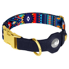 Budkas AirTag dog collar built-in pocket enables quick AirTag tracking for pet safety
