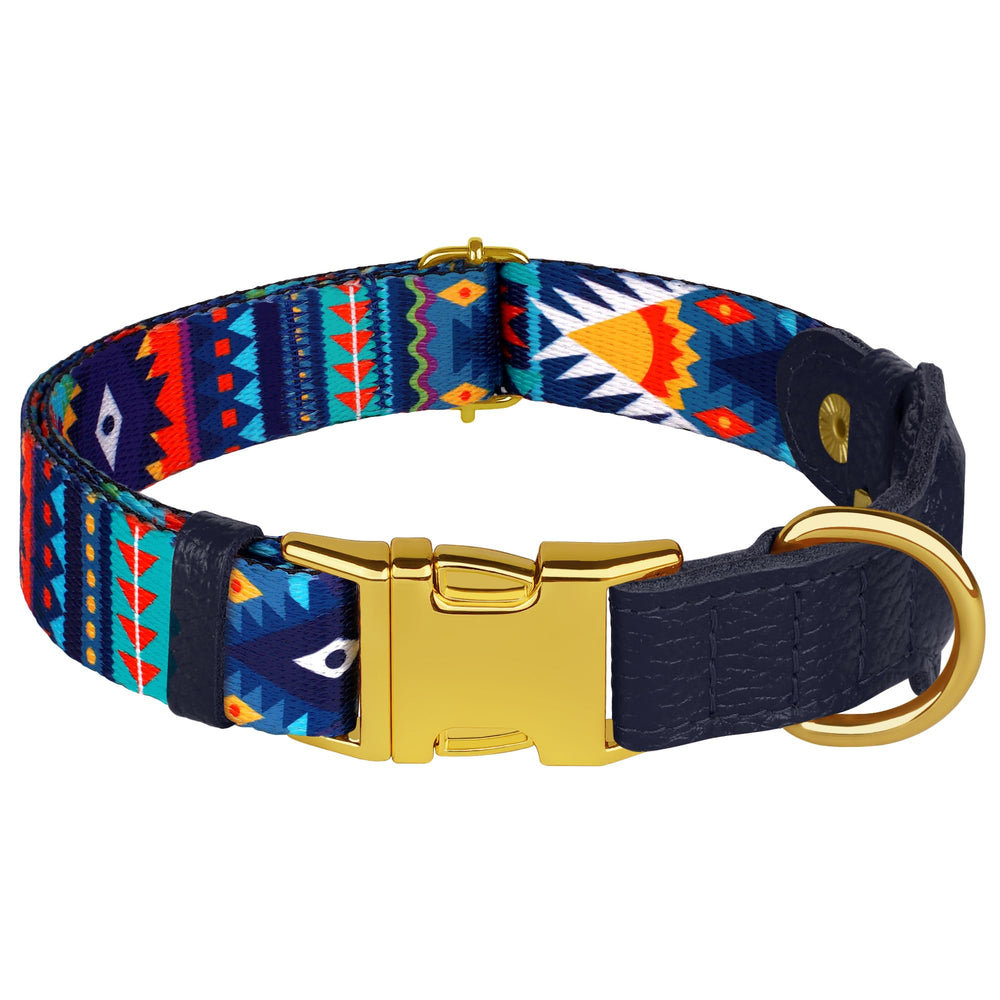 Budkas AirTag dog collar soft-leather closeup reveals comfortable daily wear