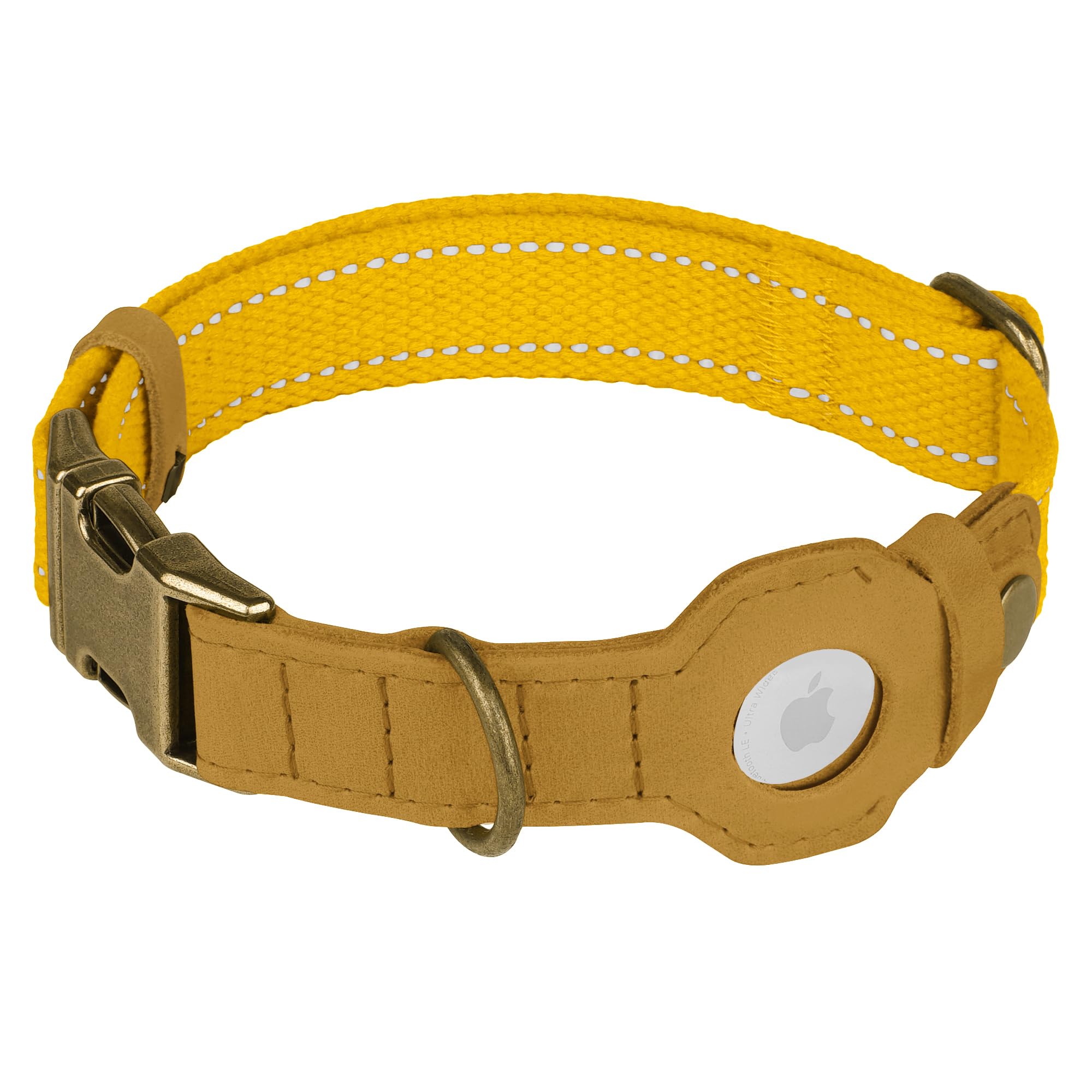 BUDKAS AirTag holder close-up showing sturdy metal buckle.