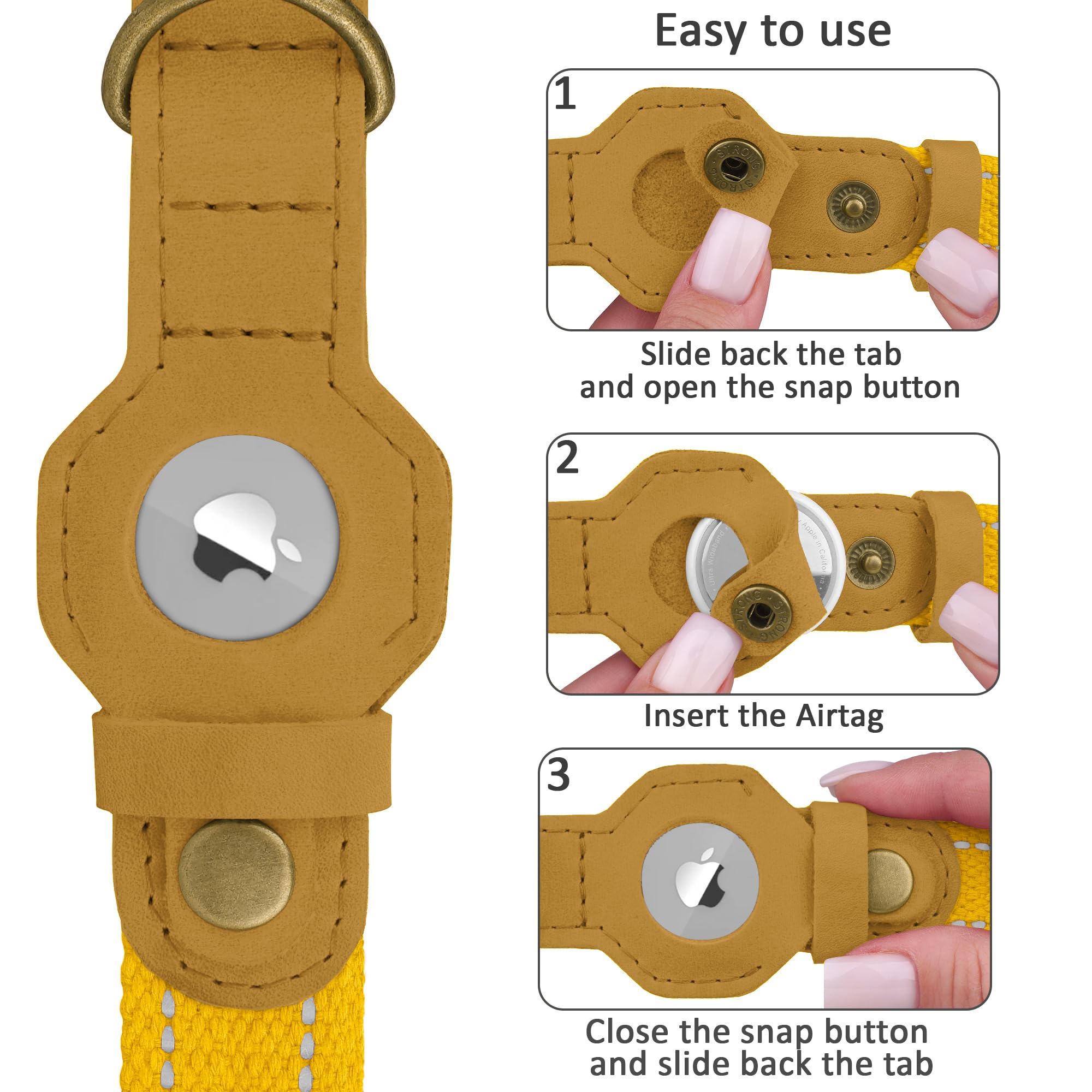 BUDKAS break-resistant collar construction for active dogs.