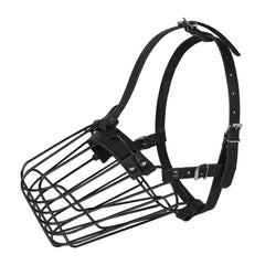 Budkas German Shepherd Muzzle adjustable leather straps for secure fit