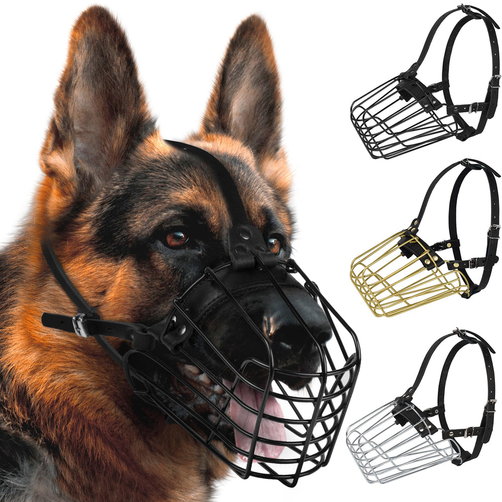 Budkas German Shepherd Muzzle dog during training and safe handling