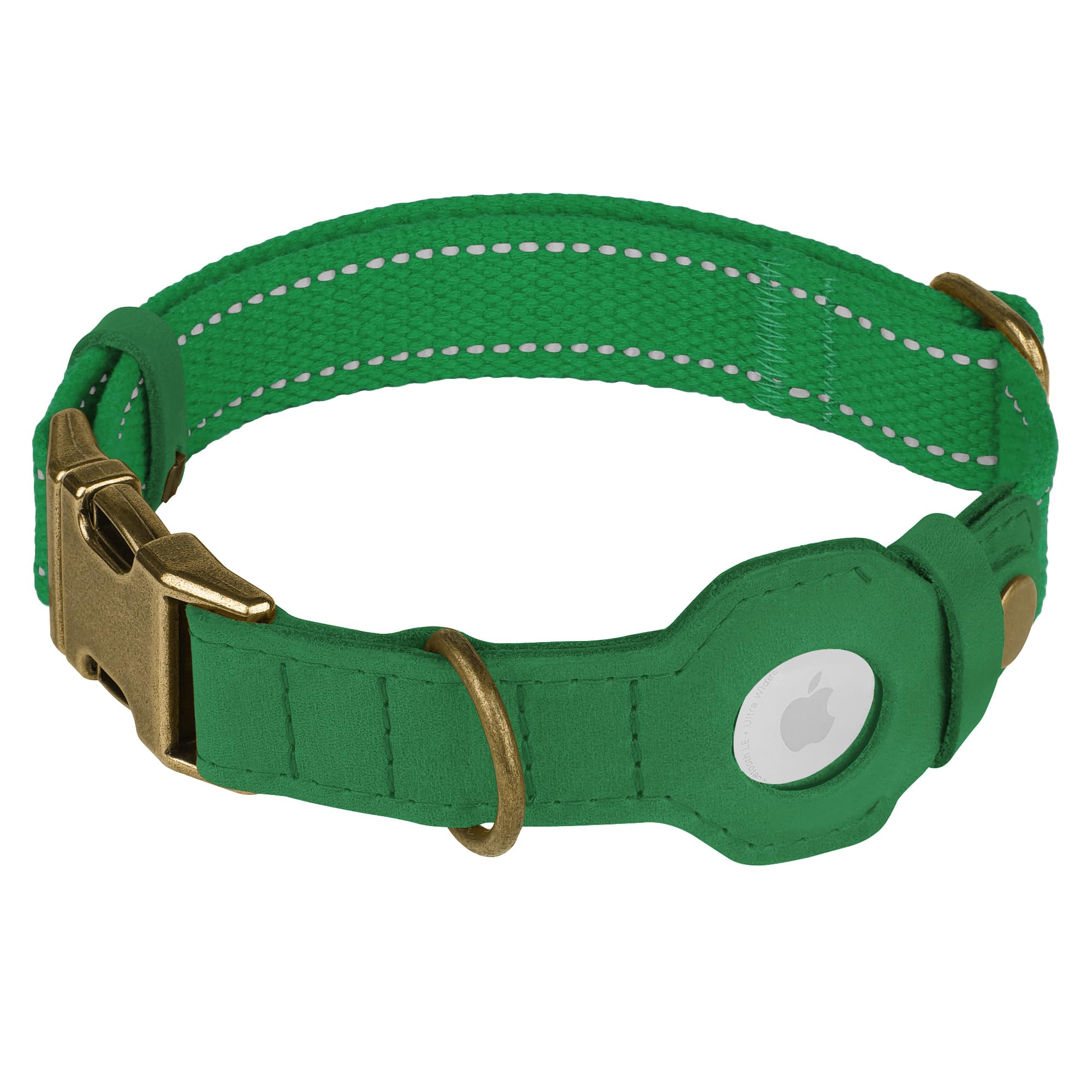 BUDKAS night-safety collar with reflective strap enhances visibility on walks.