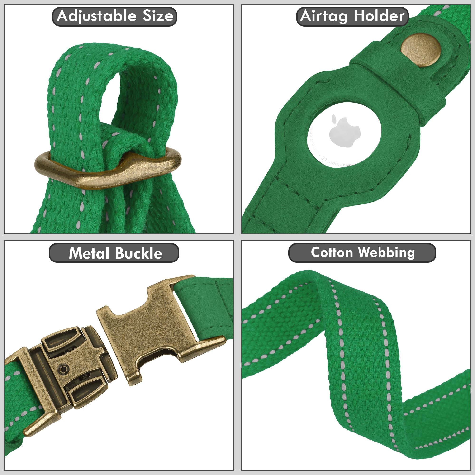 BUDKAS XL 20-25 inch collar fits larger dogs.