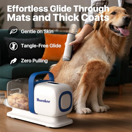 Buenkee dog grooming kit clipper with guard combs for varied lengths
