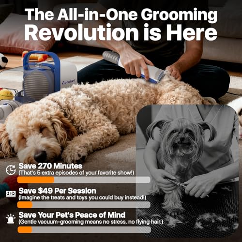 Buenkee dog grooming kit full grooming session with minimal cleanup