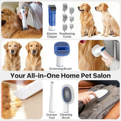 Buenkee dog grooming kit quiet motor reduces pet stress during grooming
