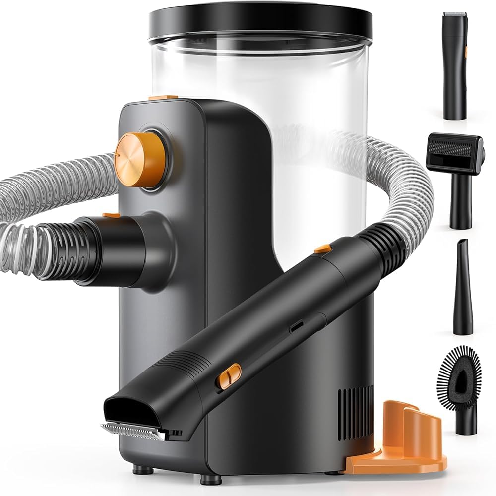 Buenkee dog grooming vacuum dust box 4.5L keeps sessions clean and efficient.