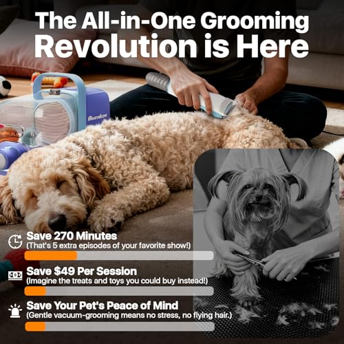 buenkee grooming kit offers three suction levels for customizable comfort