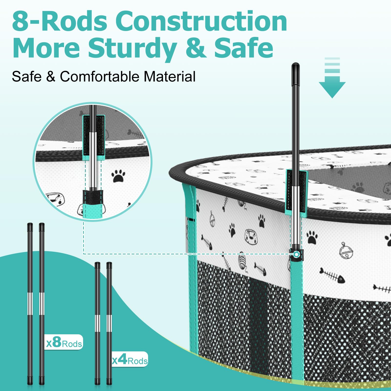 BUFOR 8-rods structure demonstrates stable, durable playpen