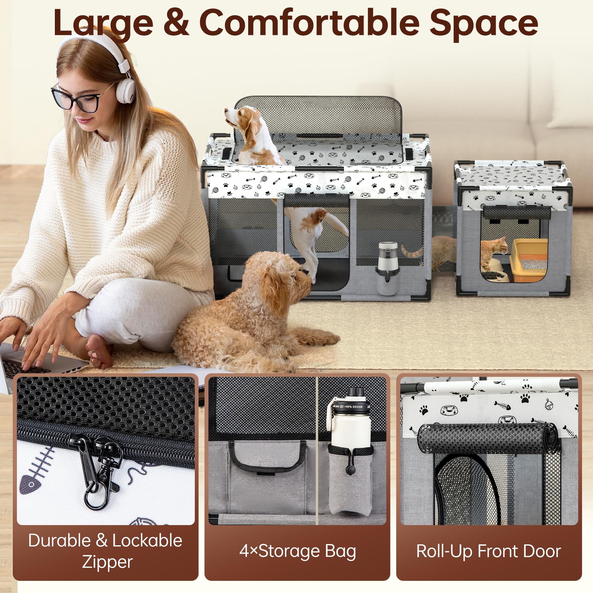 BUFOR carry-case image illustrates portable setup for camping and travel.