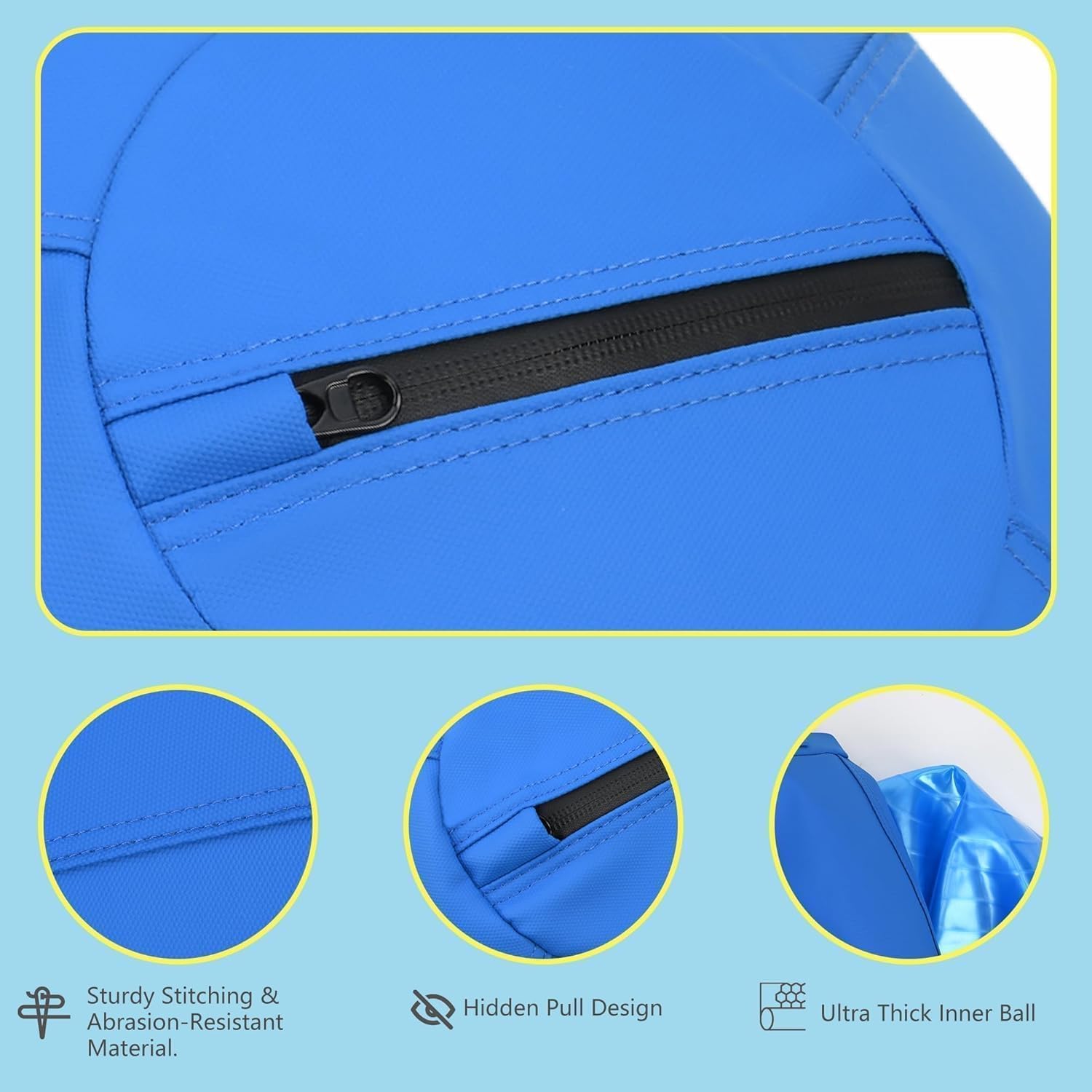 BUGARORE dog ball close up handle for easy fetch engagement
