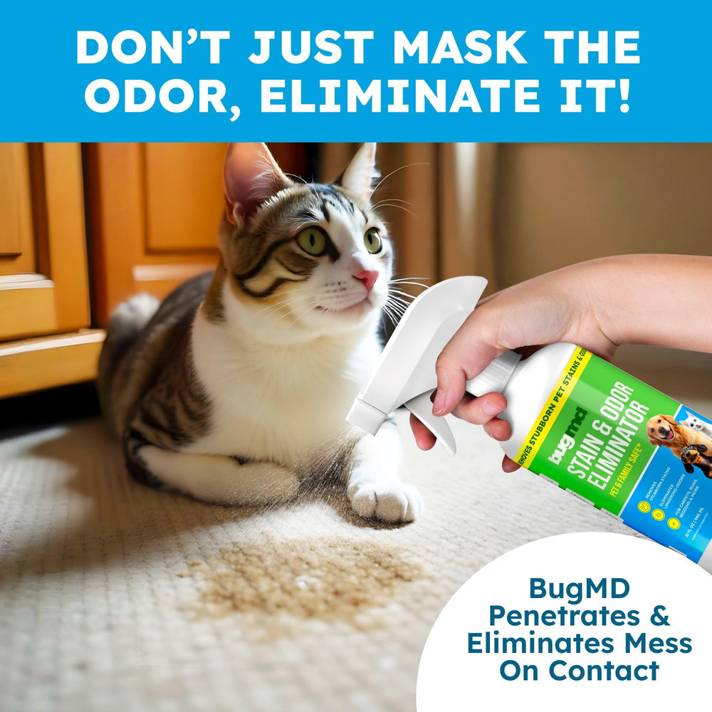 BugMD fragrance-free formula ideal for sensitive homes with pets and people.
