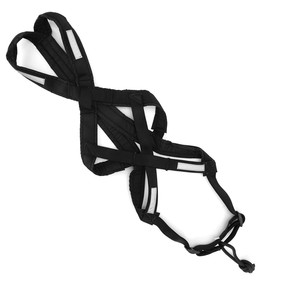 BuleVina dog pulling harness L chest padding reduces strain during pulls.