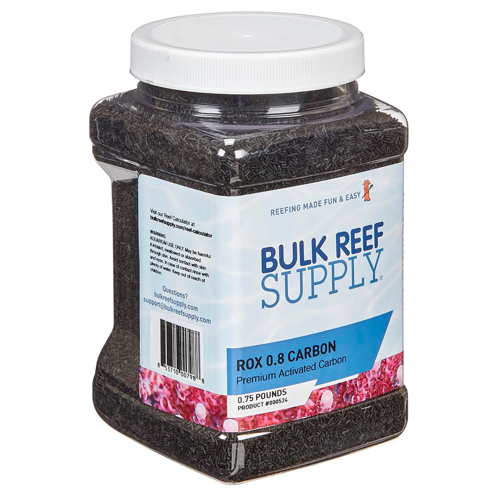 Bulk Reef Supply ROX 0.8 carbon rinsing shows low-dust, easy-to-rinse media.