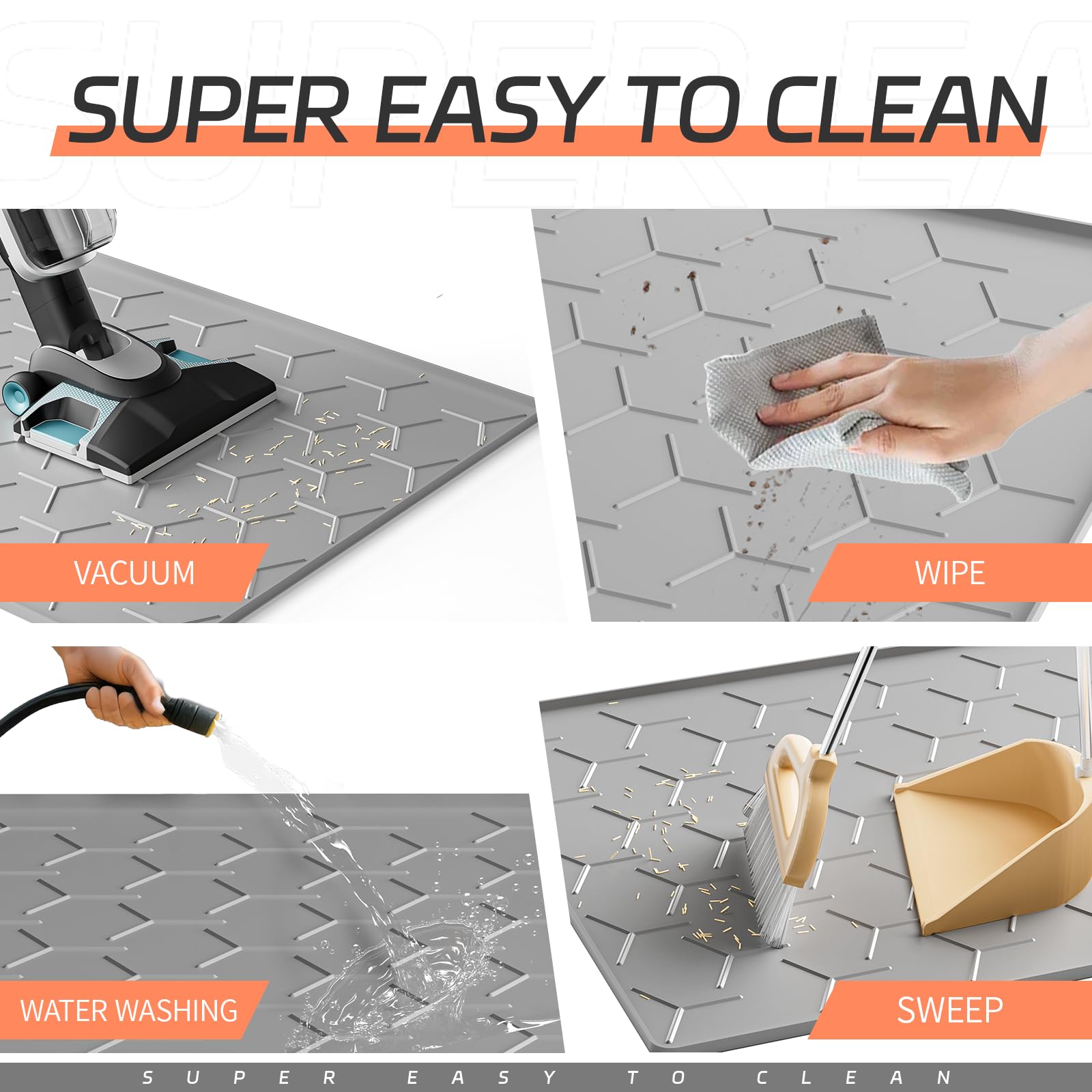 Bulkniu silicone cat litter mat massage texture provides paw comfort during use