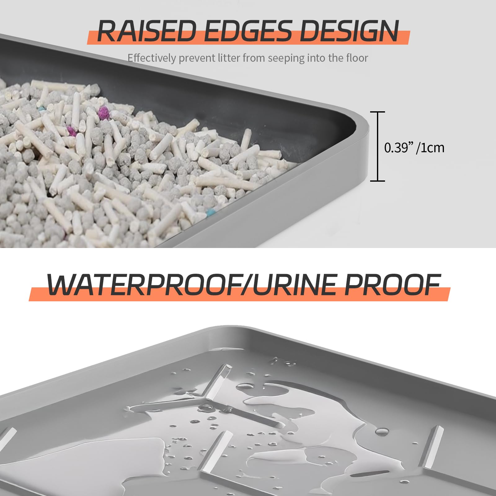 Bulkniu silicone cat litter mat waterproof surface keeps spills contained for a cleaner home