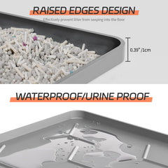 Bulkniu silicone cat litter mat waterproof surface keeps spills contained for a cleaner home
