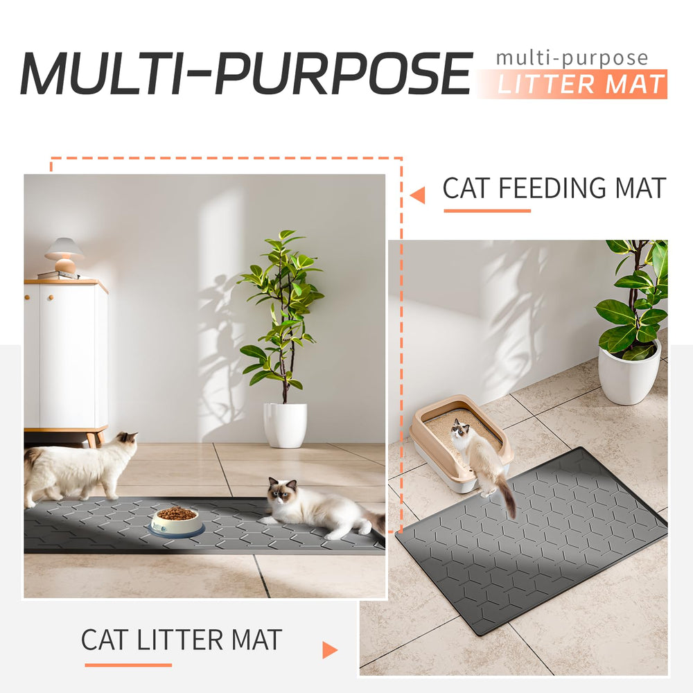 Bulkniu Litter Mat anti-slip surface prevents shifting during use.