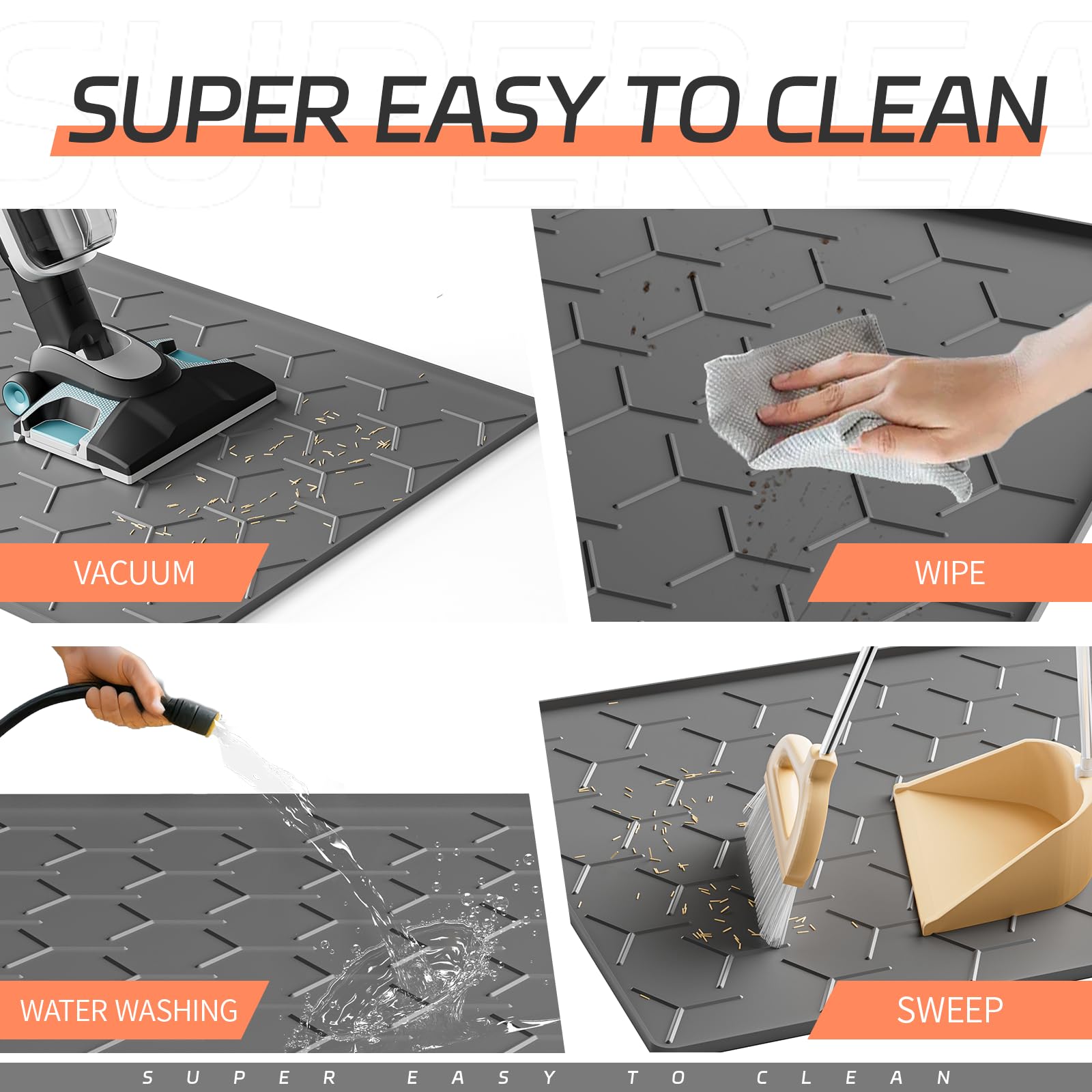 Bulkniu Litter Mat pet bed use provides a soft resting area.