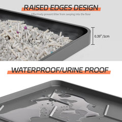 Bulkniu Litter Mat waterproof closeup highlights urine-proof surface for easy cleanup.