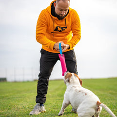 Bull Fit K9 bite tug toy ideal for fetch and obedience training.