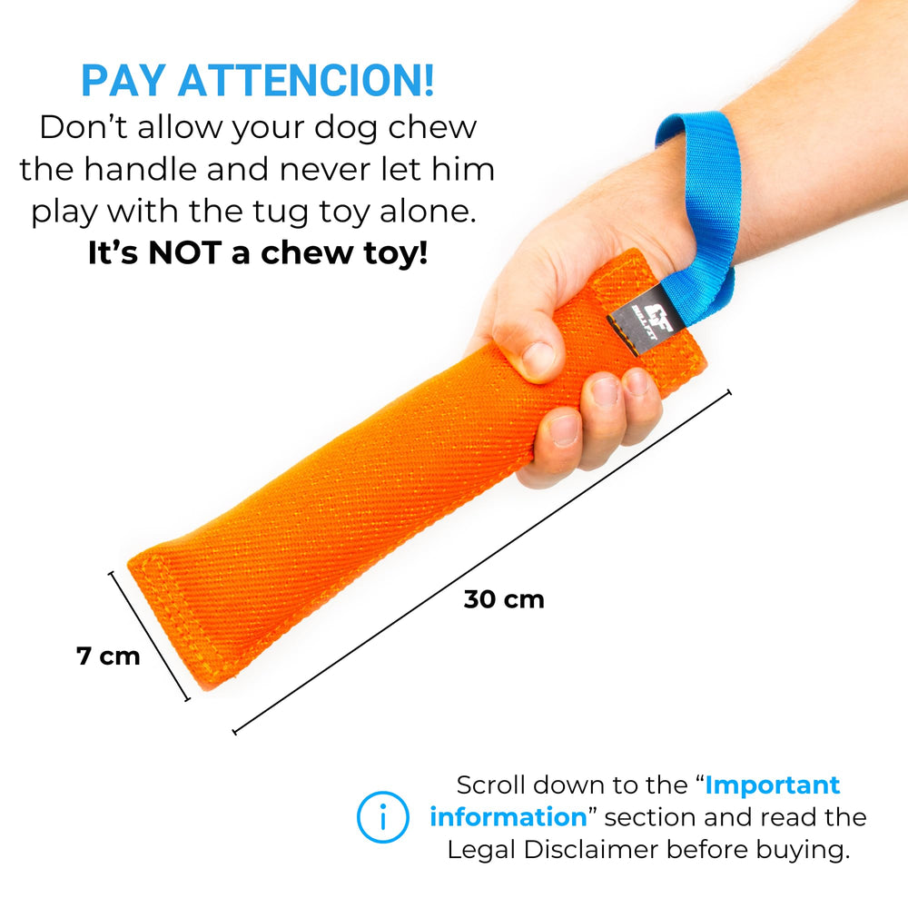 Bull Fit K9 bite tug toy suited for medium to large breeds.
