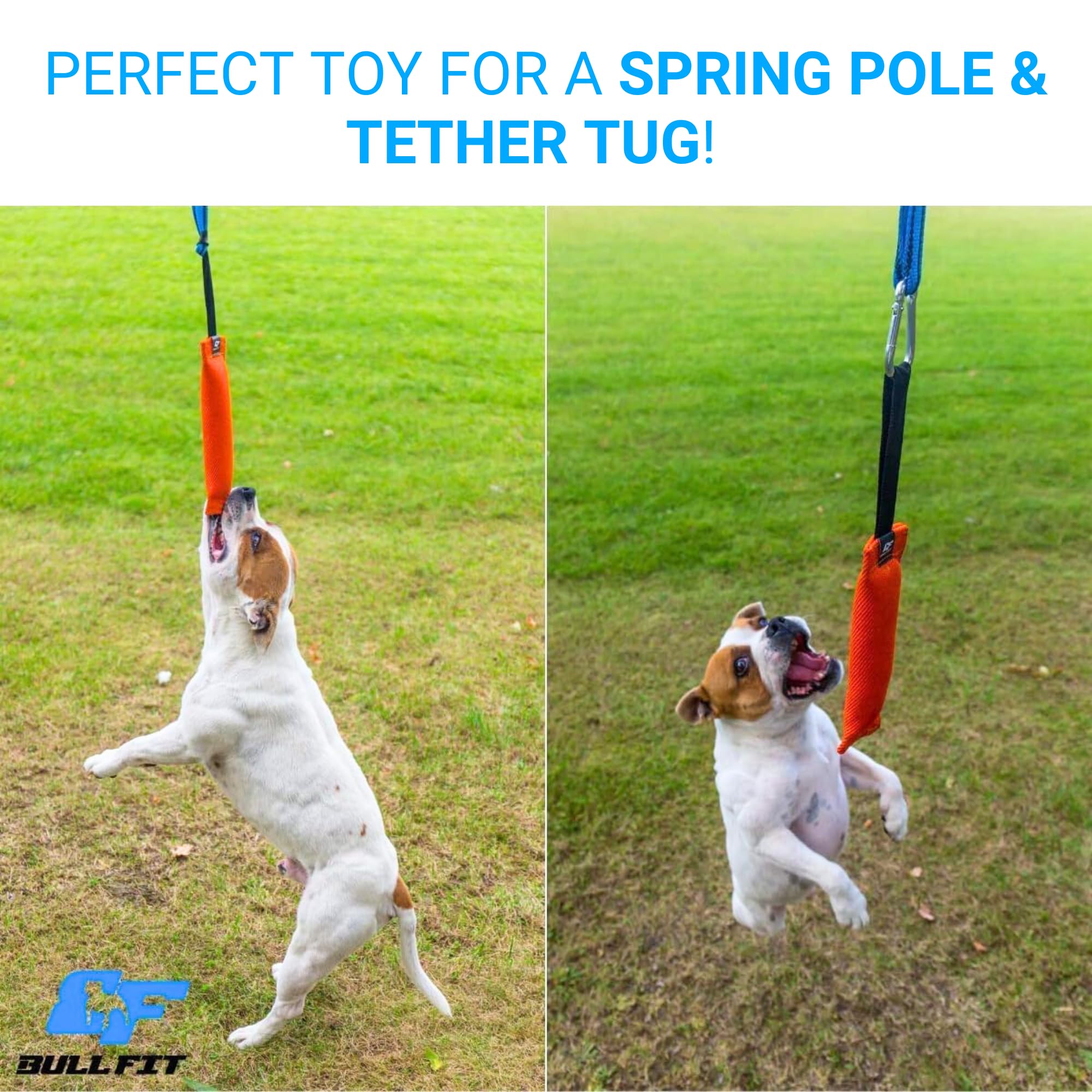Bull Fit K9 bite tug toy uses soft bite-suit material for safe training.