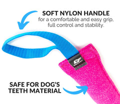 Bull Fit K9 tug toy close-up stitching and durability for long-lasting sessions.