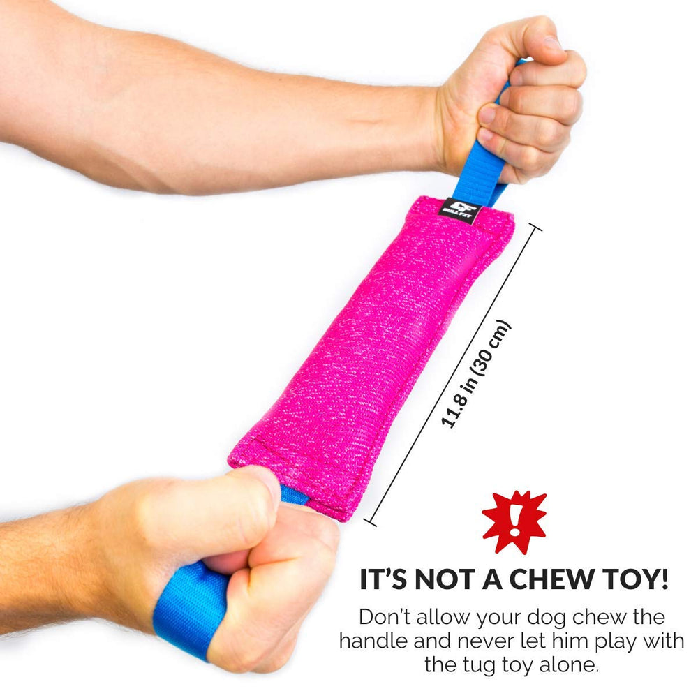 Bull Fit K9 tug toy indoor outdoor play suitable for fetch and tug.