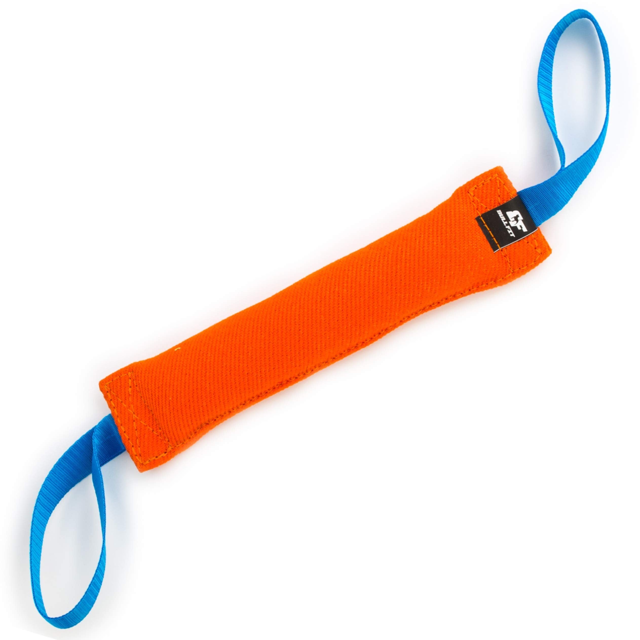 Bull Fit K9 tug toy two handles front view enhances grip during training tug sessions