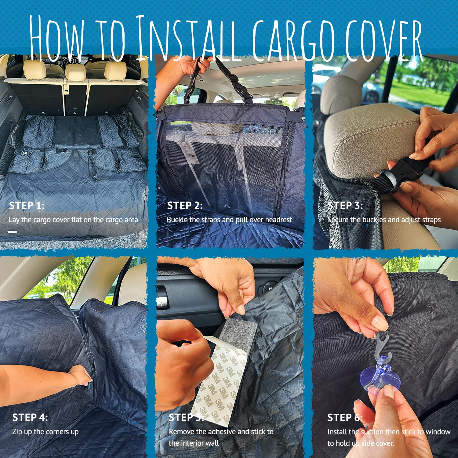 Bulldogology Cargo Liner 55x82 dimensions fit large SUVs