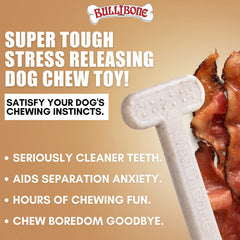 Bullibone durable nylon chew toy for large dogs demonstrates long-lasting chewing