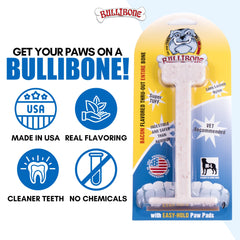 Bullibone textured surface for chewing can massage gums and promote engagement