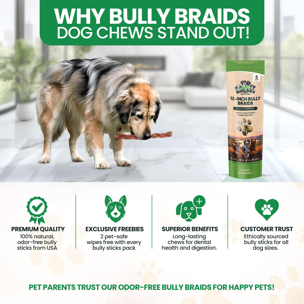 Bully Bark Naturals durable chew that keeps dogs engaged during chew time