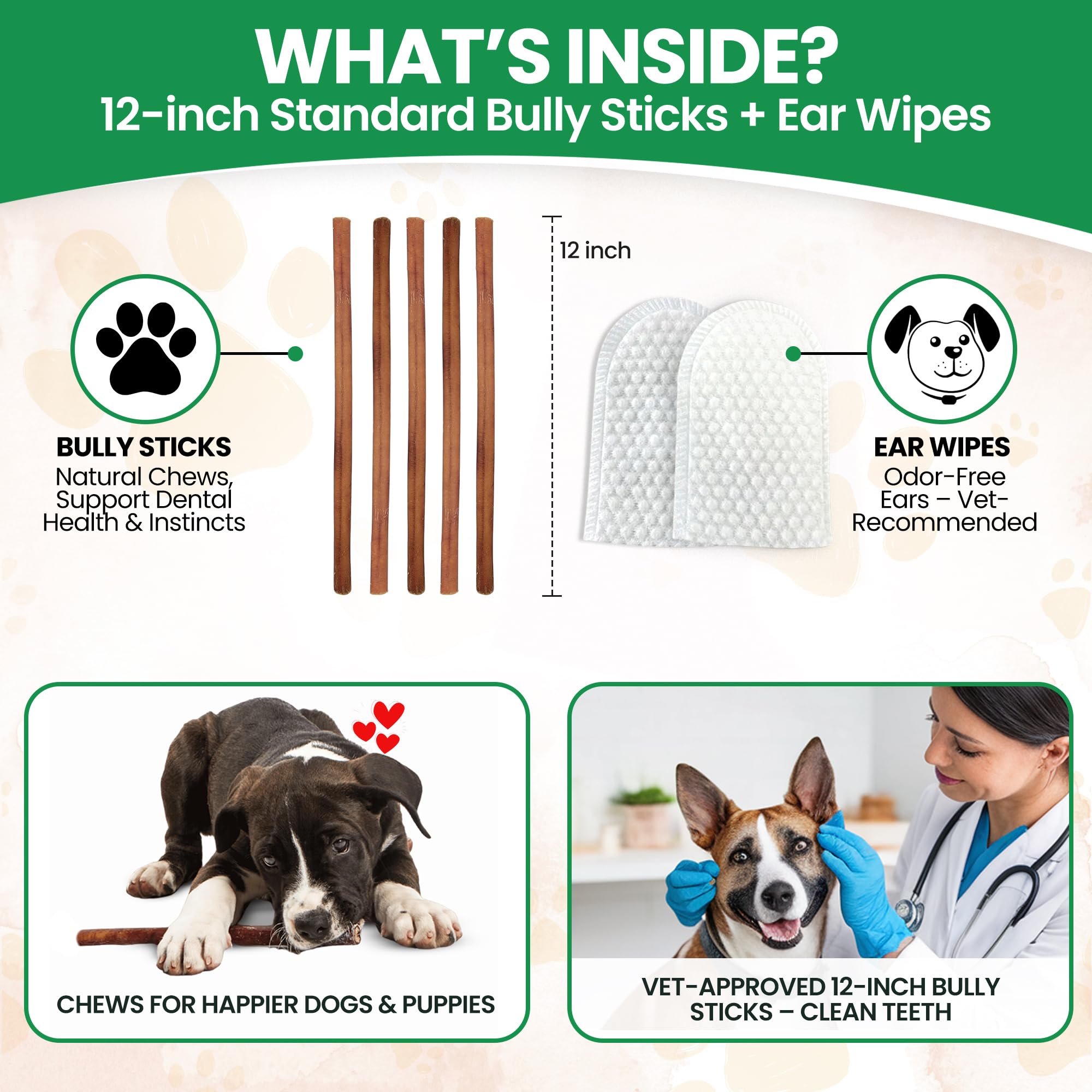 Bully Bark Naturals grass-fed beef pizzle for natural protein chew