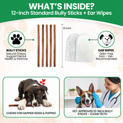 Bully Bark Naturals grass-fed beef pizzle for natural protein chew