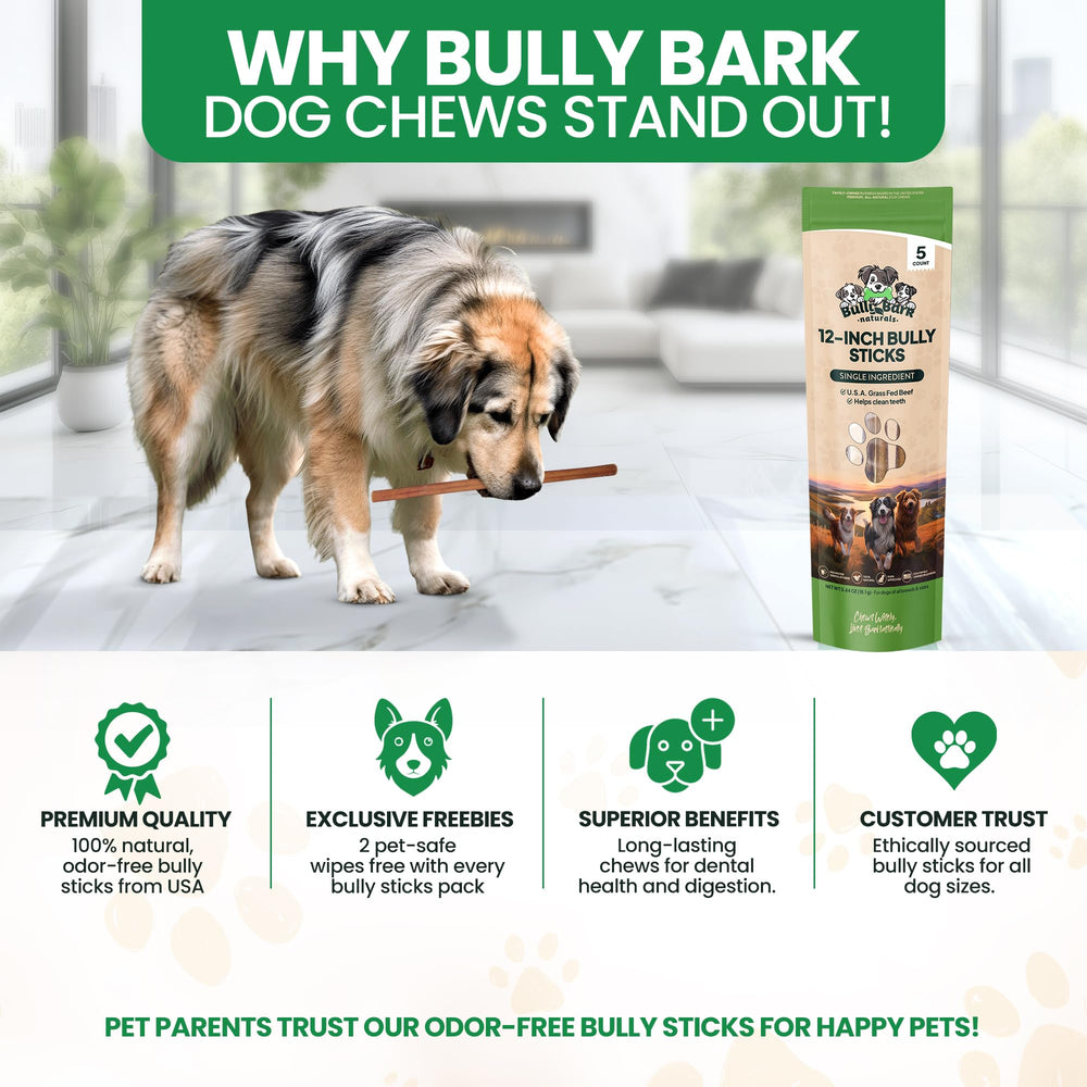 Bully Bark Naturals long-lasting chew to keep dogs engaged