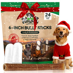 Bully Bark Naturals thin 6-inch bully stick pack for small dogs and puppies