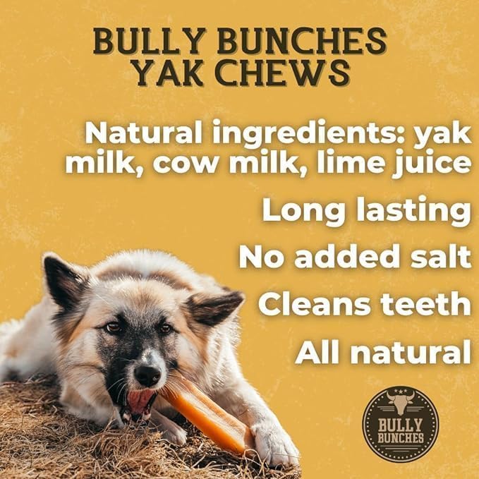 Bully Bunches blueberry flavor packaging highlights all-natural ingredients for healthy treat choices.