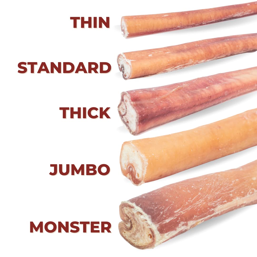 Bully Bunches premium bully stick packaging with odor-free chew for puppies