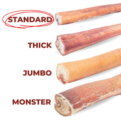 Bully Bunches rawhide-free-label close-up communicates safe, single-ingredient beef chew