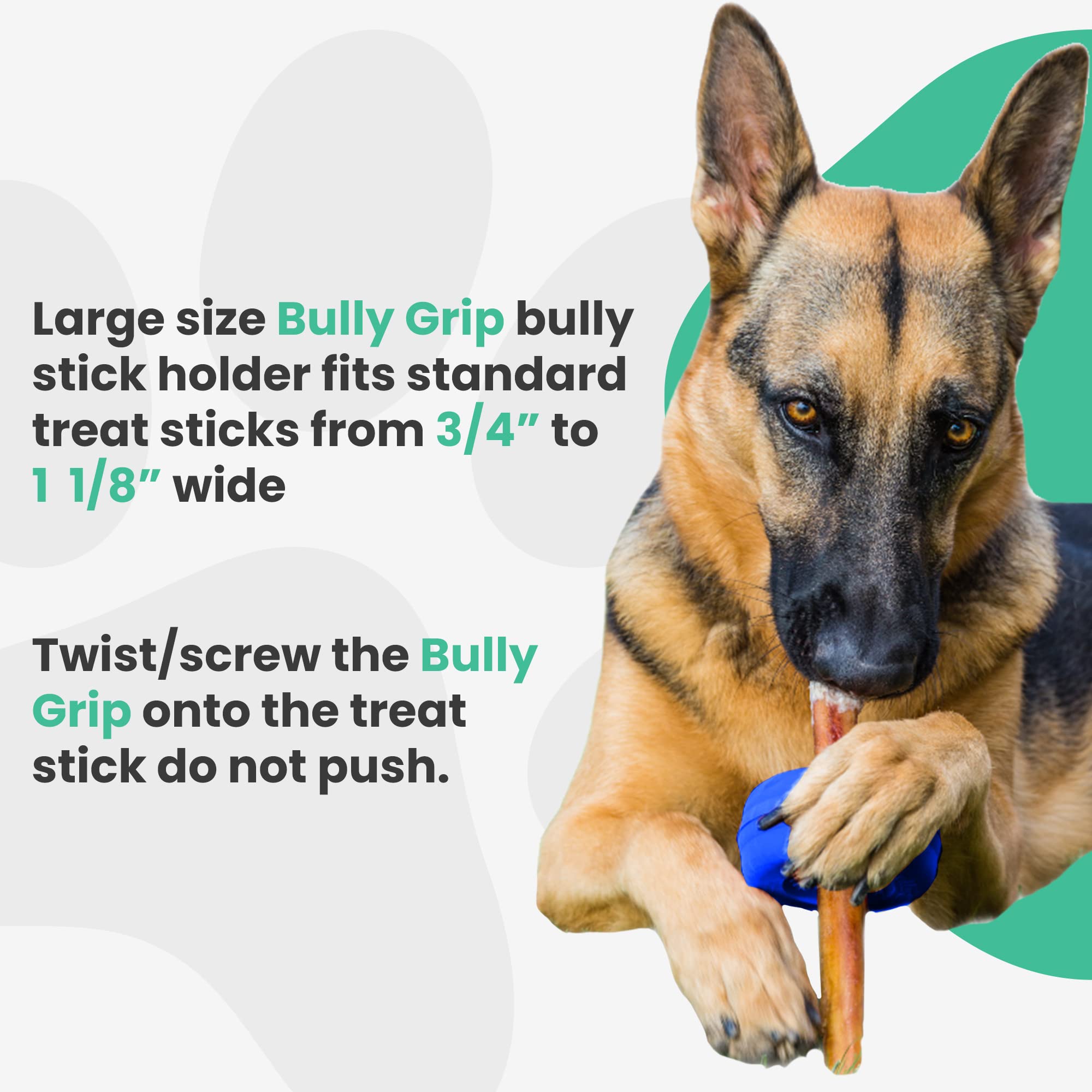 Bully Grip safety-focused design supports choking prevention during treats