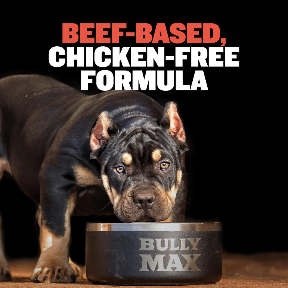 Bully Max probiotic and inulin blend image indicates gut balance support.