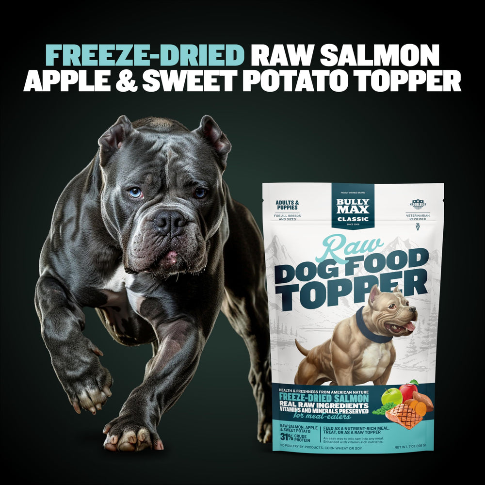 Bully Max fruits and vegetables topper adds natural nutrients for digestion