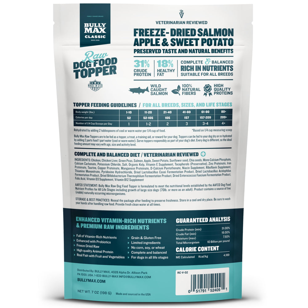 Bully Max weight-gain topper helps support healthy weight gain