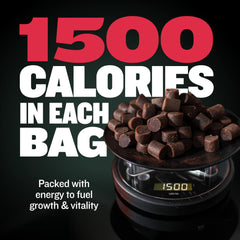Bacon-flavored Bully Max Gainer chews inviting taste and energy